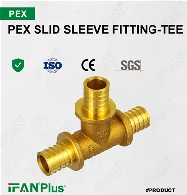 IFANPlus Pex T-stuk met schuifmof